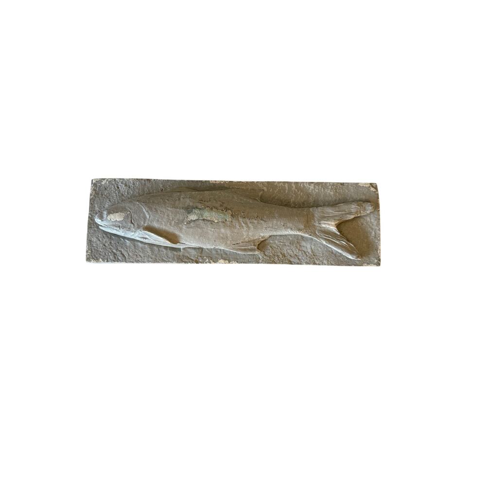 Large Fish Wall Hanging Coastal Marine Lake Cottage Cabin Decor 12” Heavy